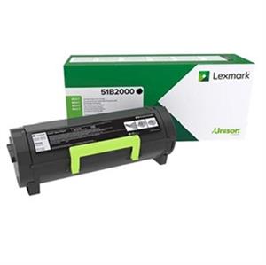 Sort lasertoner - Lexmark 51B2000 - 2.500 sider