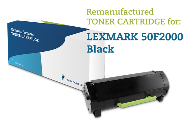 Sort lasertoner - Lexmark 50F2000 - 1.500 sider