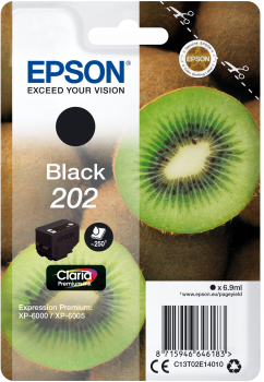Billede af Sort blækpatron 202 - Epson - 6,9ml. hos Printerpatroner.dk