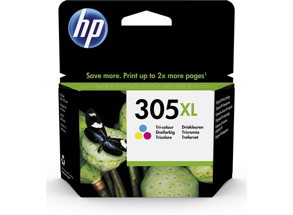 Billede af 3-i-en farve blækpatron - HP nr.305XL - 200 sider hos Printerpatroner.dk