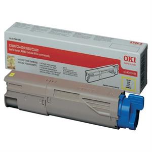 Gul Lasertoner 33/34 Mf - Oki - 1.500 Sider. Originale Oki Lasertoner