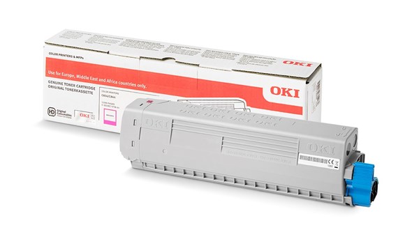 Se Magenta lasertoner - OKI - 10.000 sider hos Printerpatroner.dk