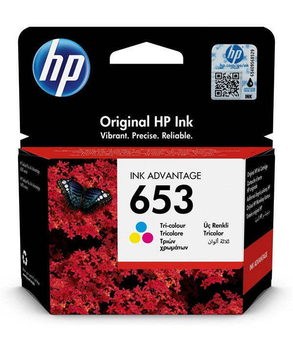 Billede af 3-i-en pigmenteret farve blækpatron - HP nr.653 - 200 sider