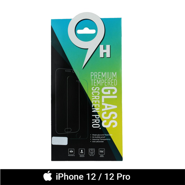 Panserglas - 9H - iPhone 12 / 12 Pro (0059636520192)
