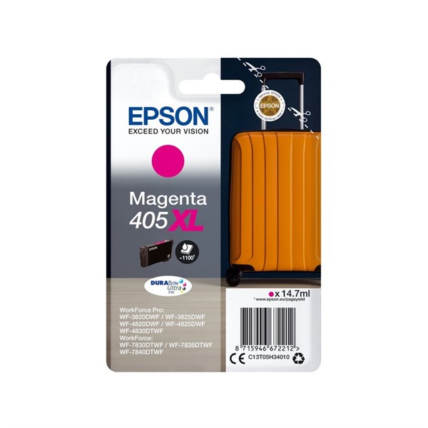 Billede af Magenta blækpatron - Epson 405XL - 14,7 ml hos Printerpatroner.dk