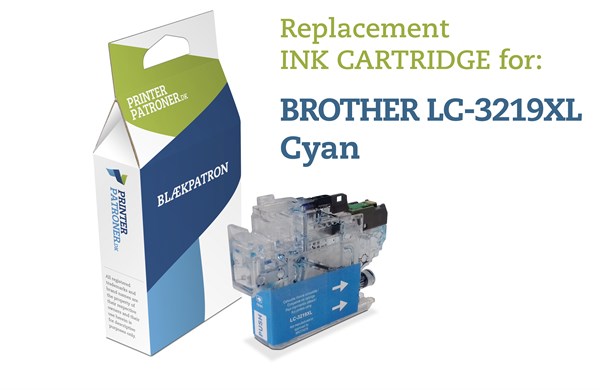Cyan Blækpatron - Brother Lc-3219C - 1.500 Sider