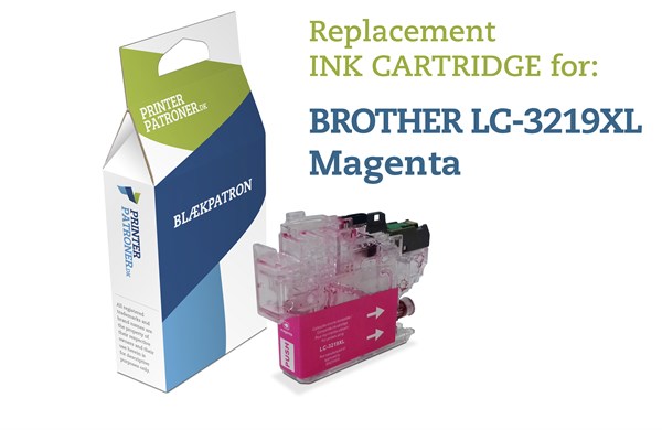 Brother Magenta Blækpatron - Brother Lc-3219M - 1.500 Sider Genfyldt Brother Miljø-Blækpatron