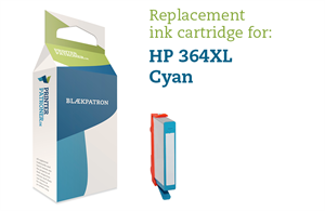 Cyan Blækpatron - Hp Nr.364 Cxl - 12Ml. Genfyldt Hp Miljø-Blækpatron