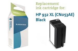 Sort Blækpatron - Hp Nr.932Xl - 1000 Sider Genfyldt Hp Miljø-Blækpatron