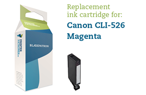 Canon Magenta Blækpatron - Canon Cli-526M - 9Ml Genfyldt Canon Miljø-Blækpatron