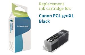 Sort Blækpatron Pgi-570Bkxl - Canon - 22 Ml Genfyldt Canon Miljø-Blækpatron