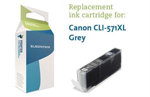 Canon Grå Blækpatron 571Gyxl - Canon - 13Ml Genfyldt Canon Miljø-Blækpatron