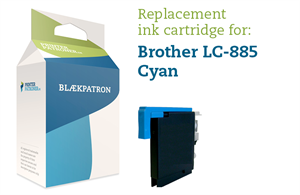 Cyan Blækpatron Lc985C - Brother - 6Ml Genfyldt Brother Miljø-Blækpatron