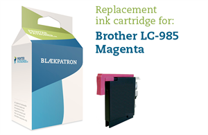 Brother Magenta Blækpatron Lc985M - Brother - 6Ml Genfyldt Brother Miljø-Blækpatron