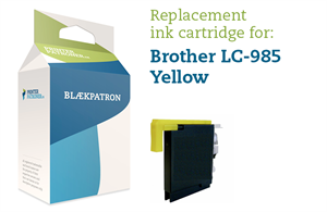 Gul Blækpatron Lc985Y - Brother - 6Ml Genfyldt Brother Miljø-Blækpatron