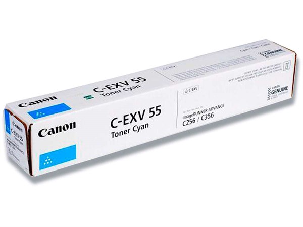 Cyan lasertoner C-EXV55 - Canon - 23.000 sider.