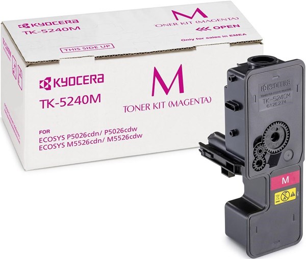 Billede af Magenta lasertoner TK-5240M - Kyocera - 3.000 sider hos Printerpatroner.dk