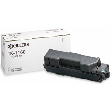 Sort lasertoner TK-1160 - Kyocera - 7200 sider