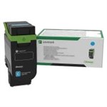 Cyan lasertoner - Lexmark 75M2HC0 - 8.800 sider