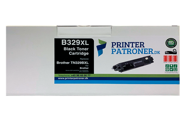 Sort Lasertoner Tn-329Bk - Brother - 6.000 Sider.