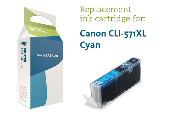 Canon Cyan Blækpatron 571Cxl - Canon - 13 Ml Canon Pixma Ts 8052
