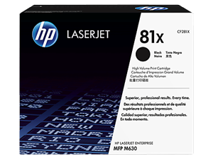 Sort Lasertoner - Hp Nr.81X - 25.000 Sider Originale Hp Lasertoner