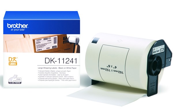 Dk11241 Brother Fragt Etiketter (102X152Mm) 200 Stk. Brother Dk Tape