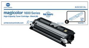 Sort Lasertoner 1600 - Konica Minolta - 2.500 Sider