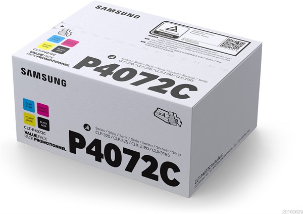 Billede af 4-Pak B/C/M/Y toner - Samsung P4072C - 1x1500+3x1000 sider hos Printerpatroner.dk