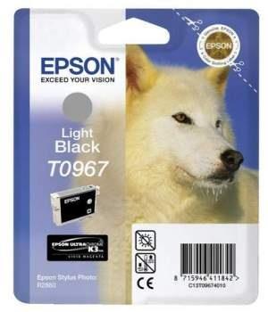 Billede af Light sort blækpatron T0967 - Epson - 11,4ml. hos Printerpatroner.dk