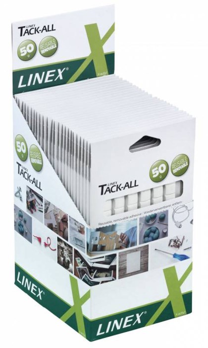 Billede af Linex Tack-All - Klæbemasse 65 tern (1x1cm) - 50 gr. hos Printerpatroner.dk